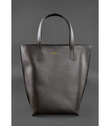 Шкіряна жіноча сумка шоппер D.D. Темно-коричнева картинка, зображення, фото