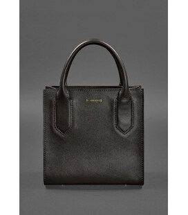 Шкіряна жіноча сумка-кроссбоді темно-кориичнева картинка, зображення, фото