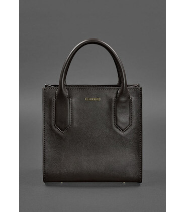 Шкіряна жіноча сумка-кроссбоді темно-кориичнева картинка, зображення, фото