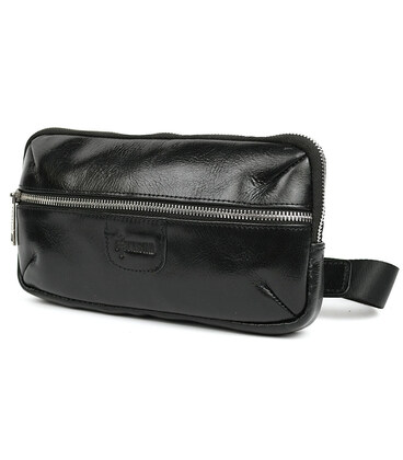 Сумка поясна із натуральної шкіри алькор TA-1819-3md TARWA чорна картинка, зображення, фото