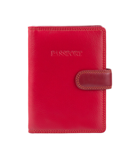 Шкіряна обкладинка для паспорта Visconti RB75 Sumba (Red Multi) картинка, зображення, фото