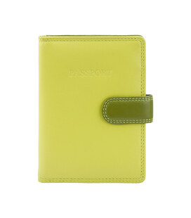 Кожаная обложка для паспорта Visconti RB75 Sumba (Lime Multi)