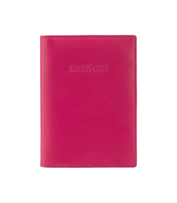 Кожаная обложка для паспорта Visconti 2201 Polo (Fuchsia) фото, картинка, изображение