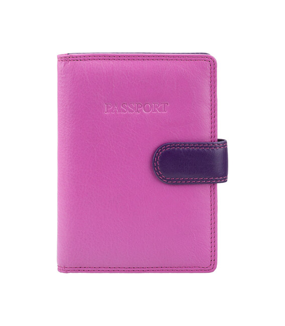 Кожаная обложка для паспорта Visconti RB75 Sumba (Berry Multi) фото, картинка, изображение