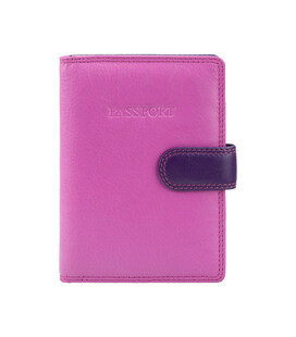 Шкіряна обкладинка для паспорта Visconti RB75 Sumba (Berry Multi)