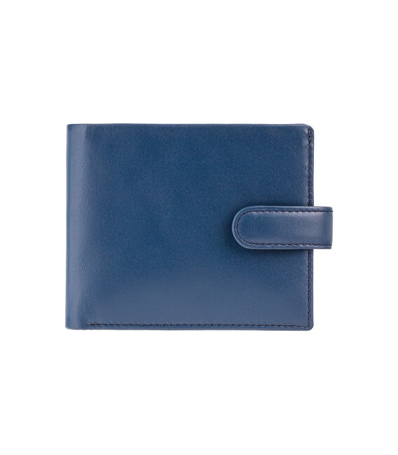 Кошелек мужской Visconti PM100 Vincent c RFID (Blue Mustard) фото, картинка, изображение