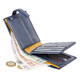 Кошелек мужской Visconti PM102 Leonardo c RFID (Blue Mustard) фото
