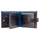 Кошелек мужской Visconti PM102 Leonardo c RFID (Black Blue) фото
