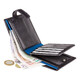Кошелек мужской Visconti PM102 Leonardo c RFID (Black Blue) фото