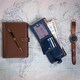 Кошелек мужской Visconti PM102 Leonardo c RFID (Black Blue) фото