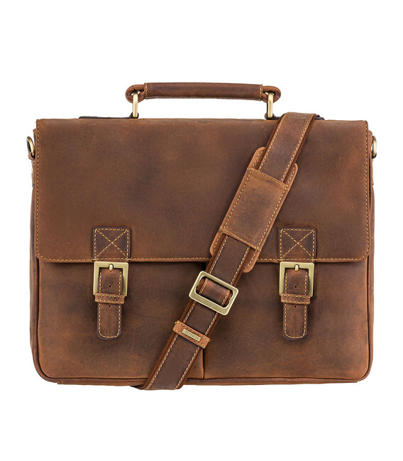 Портфель мужской Visconti 18716 Berlin (Oil Tan) фото, картинка, изображение
