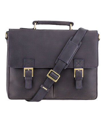 Портфель мужской Visconti 18716 Berlin (Oil Blue) фото, картинка, изображение