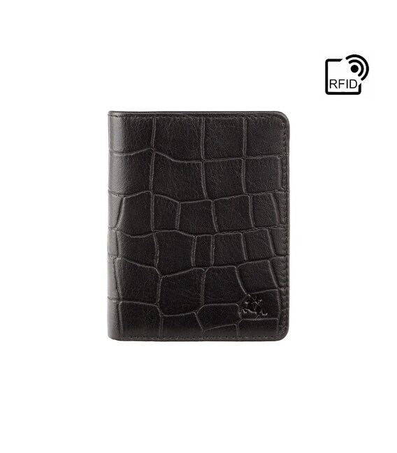 Кошелек мужской Visconti CR91 Caiman c RFID (Black) фото, картинка, изображение