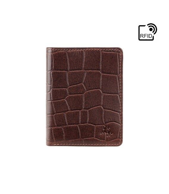 Кошелек мужской Visconti CR91 Caiman c RFID (Brown) фото, картинка, изображение