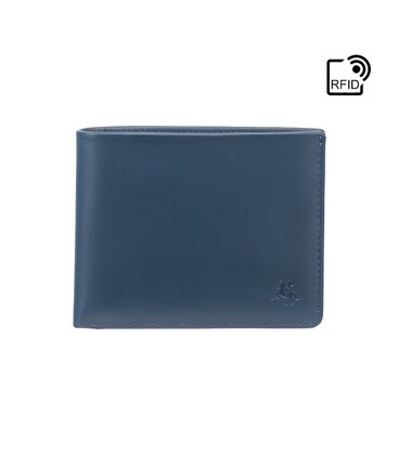 Кошелек мужской Visconti VSL33 TAP-N-GO c RFID (Steel Blue-Black) фото, картинка, изображение