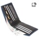 Кошелек мужской Visconti VSL33 TAP-N-GO c RFID (Steel Blue-Black) фото
