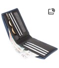 Кошелек мужской Visconti VSL33 TAP-N-GO c RFID (Steel Blue-Black) фото, картинка, изображение