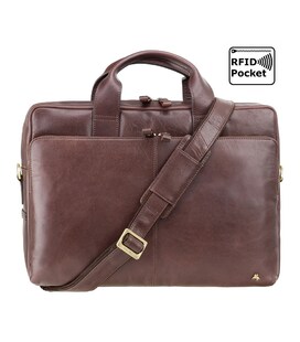 Сумка мужская для ноутбука Visconti ML30 Hugo 13 (Brown) фото, картинка, изображение