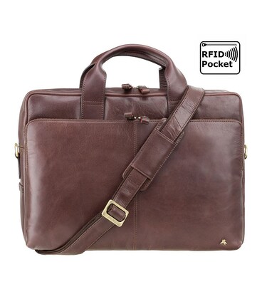 Сумка мужская для ноутбука Visconti ML30 Hugo 13 (Brown) фото, картинка, изображение