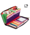 Кошелек женский Visconti LV5 Passion c RFID (Black-Multi Love) фото, картинка, изображение