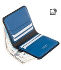 Кошелек мужской Visconti VSL34 Lank c RFID (Black-Cobalt) фото, картинка, изображение