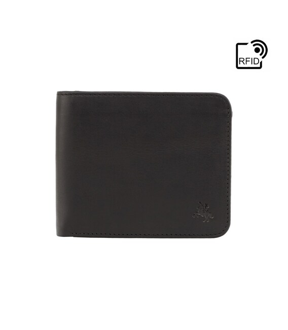 Кошелек мужской Visconti VSL35 Trim c RFID (Black-Cobalt) фото, картинка, изображение