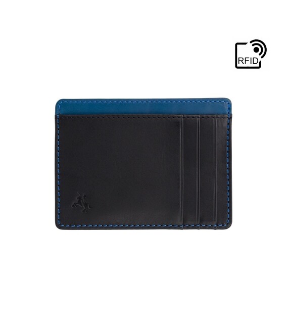 Картхолдер Visconti VSL58 (Black/Cobalt) фото, картинка, изображение