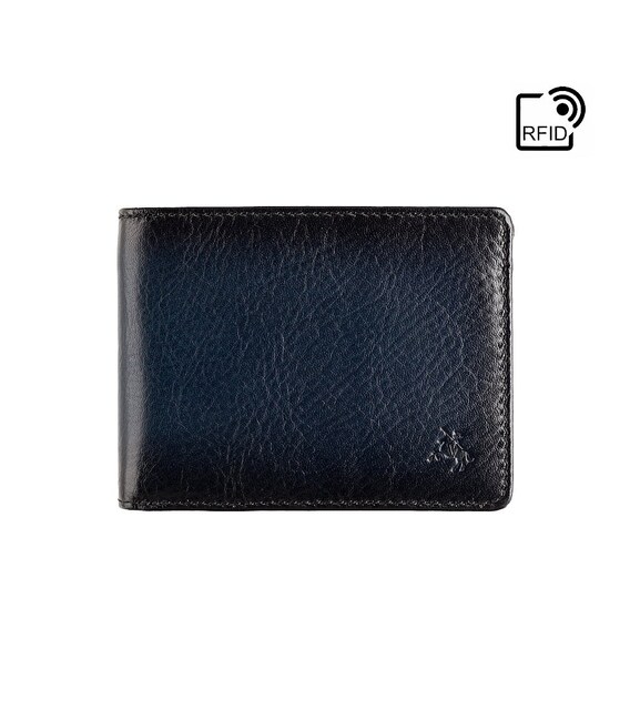 Кошелек мужской Visconti AT63 Roland c RFID (Burnish Blue) фото, картинка, изображение