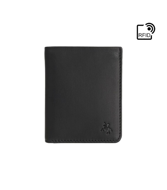 Кошелек мужской Visconti VSL41 Clipper (Black/Steel Blue) фото, картинка, изображение