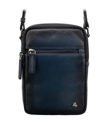 Кожаная сумка через плечо Visconti AT43 Gianni (Burnish Blue) фото, картинка, изображение