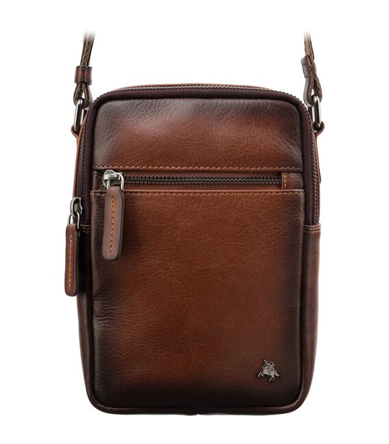 Кожаная сумка через плечо Visconti AT43 Gianni (Burnish Tan) фото, картинка, изображение