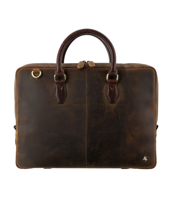 Мужская сумка для ноутбука 13 Visconti ML50 Carl (Oil Tan/Brown) фото, картинка, изображение