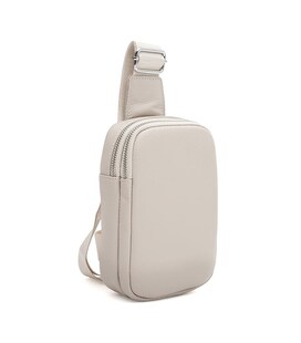 Женский кожаный рюкзак через плечо Borsa Leather K17107w-white