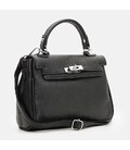 Женская кожаная сумка Borsa Leather K1608bl-black фото, картинка, изображение