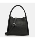 Женская кожаная сумка Borsa Leather K1607bl-black фото, картинка, изображение