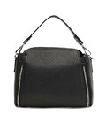 Женская кожаная сумка Borsa Leather K10018bl-black фото, картинка, изображение
