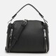 Женская кожаная сумка Borsa Leather K10018bl-black фото