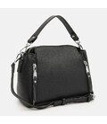 Женская кожаная сумка Borsa Leather K10018bl-black фото, картинка, изображение