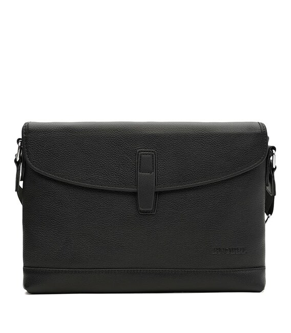 Чоловіча шкіряна сумка Borsa Leather K18868bl-black картинка, зображення, фото