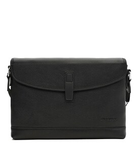 Мужская кожаная сумка Borsa Leather K18868bl-black фото, картинка, изображение