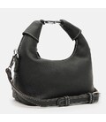 Жіноча шкіряна сумка Borsa Leather K16101bl-black картинка, зображення, фото