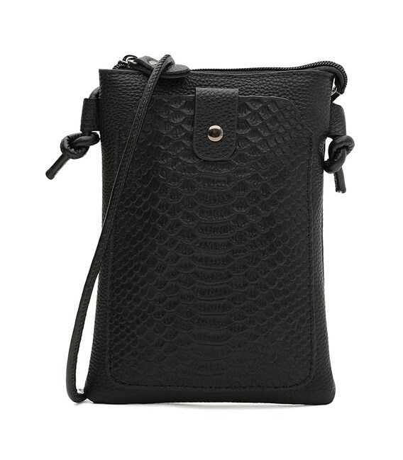 Женская кожаная сумка Borsa Leather K18012bl-black фото, картинка, изображение