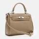 Женская кожаная сумка Borsa Leather K1608be-beige фото