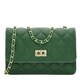Жіноча шкіряна сумка Borsa Leather K11512z-green картинка, зображення, фото