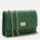 Женская кожаная сумка Borsa Leather K11512z-green фото