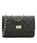 Женская кожаная сумка Borsa Leather K11512bl-black