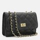 Женская кожаная сумка Borsa Leather K11512bl-black фото