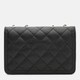 Женская кожаная сумка Borsa Leather K11512bl-black фото