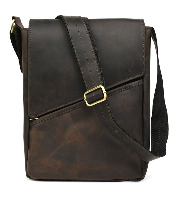 Чоловіча шкіряна сумка А4 через плече RC-1502-3md TARWA коричнева фото, картинка, изображение