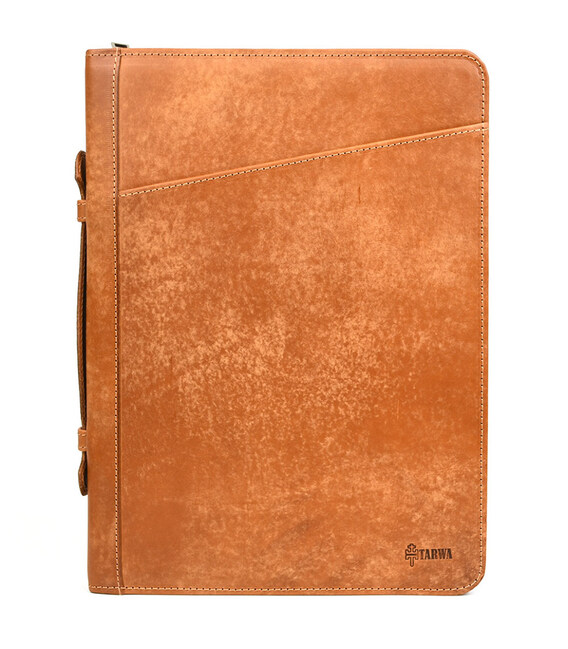 Папка A4 шкіряна з ручкою для документів Elit-1404-4lx TARWA шкіра Пуебло фото, картинка, изображение